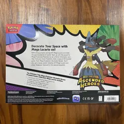 Pokemon TCG Ascended Heroes Premium Poster Collection Mega Lucario Sealed - Image 2