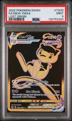 Pokemon 2022 Sword & Shield Lost Origin TG30 FA/MEW VMAX PSA 9 - Image 2