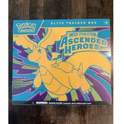 Pokemon TCG Mega Evolution Ascended Heroes Elite Trainer Box Promo 9 Packs - Image 1