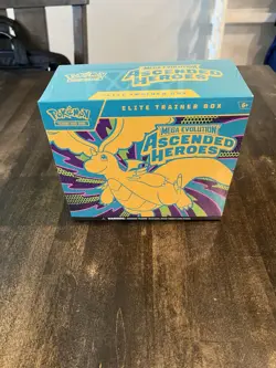 Pokemon TCG Mega Evolution Ascended Heroes Elite Trainer Box Promo 9 Packs - Image 2