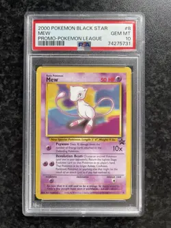Mew Pokemon League 2000 Black Star Promo PSA 10 Gem Mint - Image 1