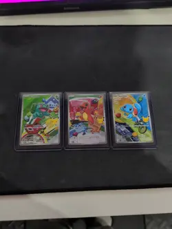 Pokemon First Partner Illustration Collection Series 1 Kanto Gen 1 Starters - Image 1