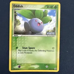 Pokemon TCG Oddish 64/115 Unseen Forces Stamped Reverse Holo NM - Image 1