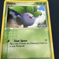 Pokemon TCG Oddish 64/115 Unseen Forces Stamped Reverse Holo NM - Image 2