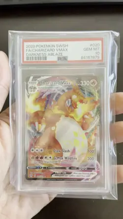 Charizard VMAX 2020 Pokemon SWSH Darkness Ablaze Full Art #020 PSA 10 20/189 - Image 2