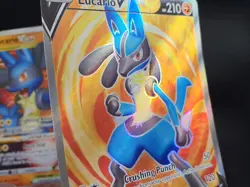 Lucario V Star SWSH214 Lucario V SWSH213 Promo Holo Sword Shield Pokemon - Image 3