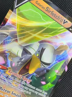 Galarian Sirfetch'd V SWSH043 Black Star Promo Holo Sword & Shield Pokemon - Image 2