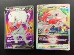 Zoroark V & Vstar SWSH297 SWSH298 Holo Black Star Promo Pokemon - Image 1