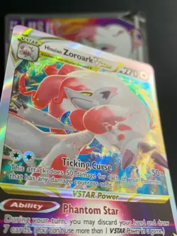 Zoroark V & Vstar SWSH297 SWSH298 Holo Black Star Promo Pokemon - Image 3