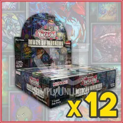 YuGiOh Maze Of Muertos Booster Box Case 12 Boxes ENGLISH Factory Sealed - Image 1