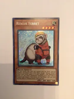 YUGIOH RESCUE FERRET MP18-EN054 SECRET 1ST ED NM - Image 1