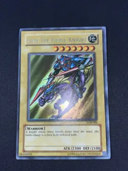 Yu-Gi-Oh Gaia The Fierce Knight LOB-006 Original Print Foil Shift NM-Mint - Image 1