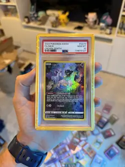 2023 POKEMON SWORD & SHIELD CROWN ZENITH #GG10 FULL ART/MEW PSA 10 + HardGuard - Image 3
