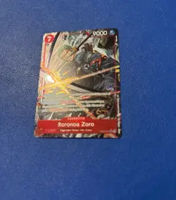 Bandai One Piece Card Game Roronoa Zoro SR Egghead EB04-007 Holo 9000/7 EN - Image 2