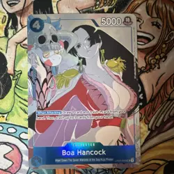 Bandai Boa Hancock OP02-059 Full Art Holo One Piece CCG Card English - Image 1
