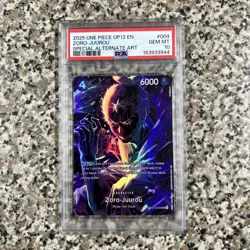 ZORO JUUROU 2025 ONE PIECE ST18-004 OP12 LEGACY OF THE MASTER SP PSA 10 ENGLISH - Image 1