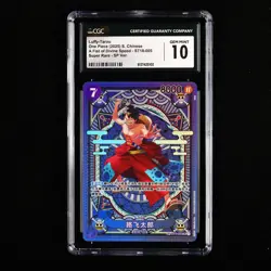 CGC 10 GEM MINT 2025 One Piece CHN Luffy-Tarou ST18-005 SR SP Ver. - Image 2