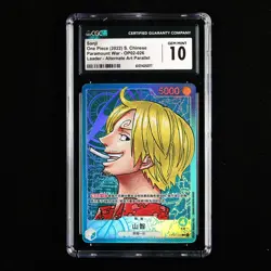 CGC 10 GEM MINT 2022 One Piece CHN Sanji OP02-026 L (Alt Art) - Image 2