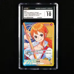 CGC 10 GEM MINT 2025 One Piece CHN Nami OP11-041 L (Alt Art) - Image 1