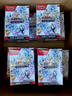 Lot Of 10 Pokemon TCG Prismatic Evolutions Booster Bundles BRAND NEW SEALED - Image 1