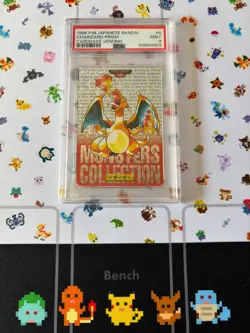 Charizard Pokemon 1996 Prism Carddass Vending Red Japanese PSA 9 - Image 1