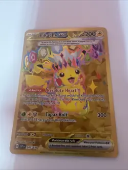 POKEMON SSP EN-SURGING SPARKS HYPER RARE PIKACHU EX 247/191 Minty ✨NM+ 2024 - Image 1