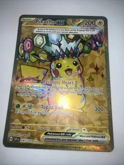 POKEMON SSP EN-SURGING SPARKS HYPER RARE PIKACHU EX 247/191 Minty ✨NM+ 2024 - Image 2