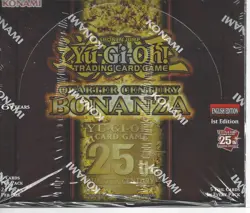 YUGIOH TCG QUARTER CENTURY BONANZA ENGLISH 1ST EDITION FACTORY SEAL BOOSTER BOX - Image 1