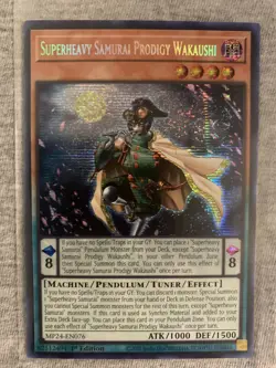 Superheavy Samurai Prodigy Wakaushi Yu-Gi-Oh! MP24-EN076 Secret Rare - Image 1