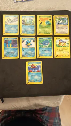 Lotto 9 Cards Pokemon Expedition Eng Squirtle Bulbasaur Pikachu Dragonair - Image 1