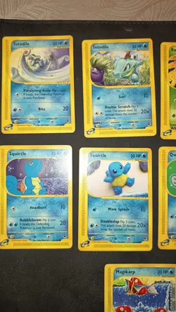 Lotto 9 Cards Pokemon Expedition Eng Squirtle Bulbasaur Pikachu Dragonair - Image 2