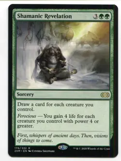 Magic The Gathering MTG Double Masters Card #179 Shamanic Revelation - Image 1