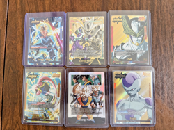 Dragon Ball Fusion World 6-card Lot NM Alt Art Leaders and Energy Markers - Image 1