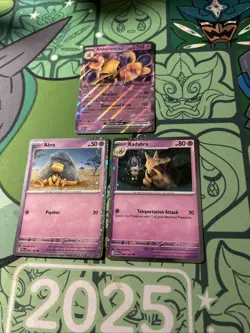 Alakazam ex 050 Scarlet & Violet Promo Cards Cosmo Holo Kadabra 064 Abra 063 - Image 1