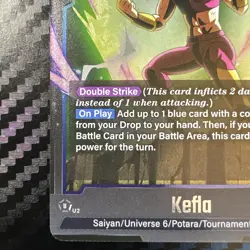 Kefla FB08-034 Saiyan's Pride Dragon Ball English Card Fusion World NM - Image 4