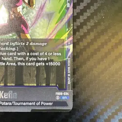 Kefla FB08-034 Saiyan's Pride Dragon Ball English Card Fusion World NM - Image 5