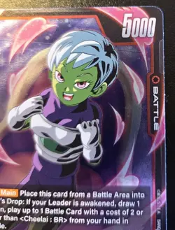 Cheelai : BR FB09-012 Foil Super Rare Dual Evolution Dragon Ball Super Card Game - Image 3