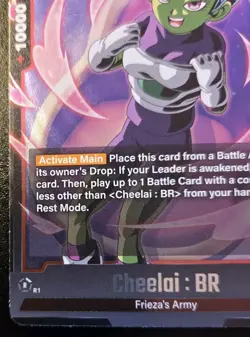 Cheelai : BR FB09-012 Foil Super Rare Dual Evolution Dragon Ball Super Card Game - Image 4