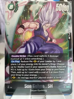 Dragon Ball Super Card Game Son Gohan SH FB09-060 SR Fusion World - Image 1