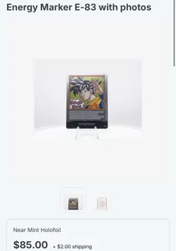 Dragon Ball Super Card Game Fusion World Manga Booster Silver Energy Marker E-83 - Image 3