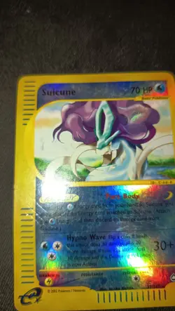 Lotto 4 Cards Pokemon Aquapolis Suicune Revers Houndoom Reverse No Charizard Eng - Image 3