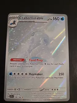 Crabominable 149/142 - Illustration Rare Holo - Stellar Crown Pokemon NM - Image 1
