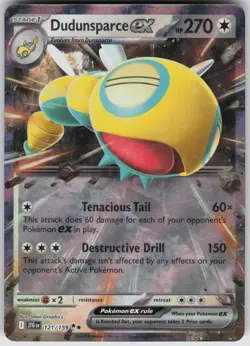 Dudunsparce ex 121/159 Double Rare Journey Together Pokemon Near Mint - Image 3