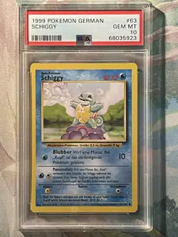 PSA 10 Pokemon Shiggy German 1999 Deutsch 63/102 - Image 1