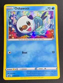 Oshawott SWSH222 Sword & Shield Black Star Promo Holo Pokemon - Image 1