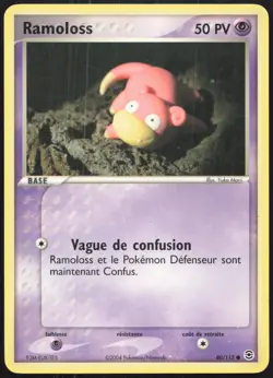 Carte Pokemon Ramoloss 80/112 Rouge Feu & Vert Feuille Francais - Image 1