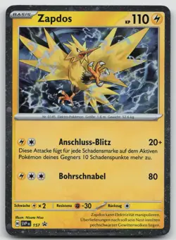 Zapdos SVP 157 Holo - Karmesin Purpur Black Star Promo - DE - NM - Pokemon TCG - Image 1