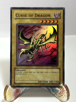 YuGiOh! Curse of Dragon LOB-006 Unlimited Super Rare LP - Image 1