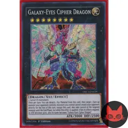 Yugioh Galaxy-Eyes Cipher Dragon DRL3-EN029 Secret Rare 1st Edition NM - Image 1