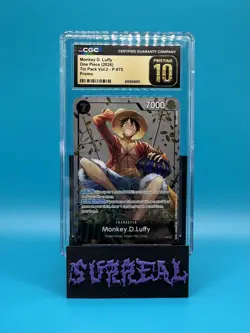 Monkey D. Luffy Tin Pack Vol.2 P-075 One Piece Promo CGC Pristine 10 - Image 1